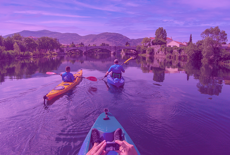 Kayaking on Trebišnjica River in Trebinje